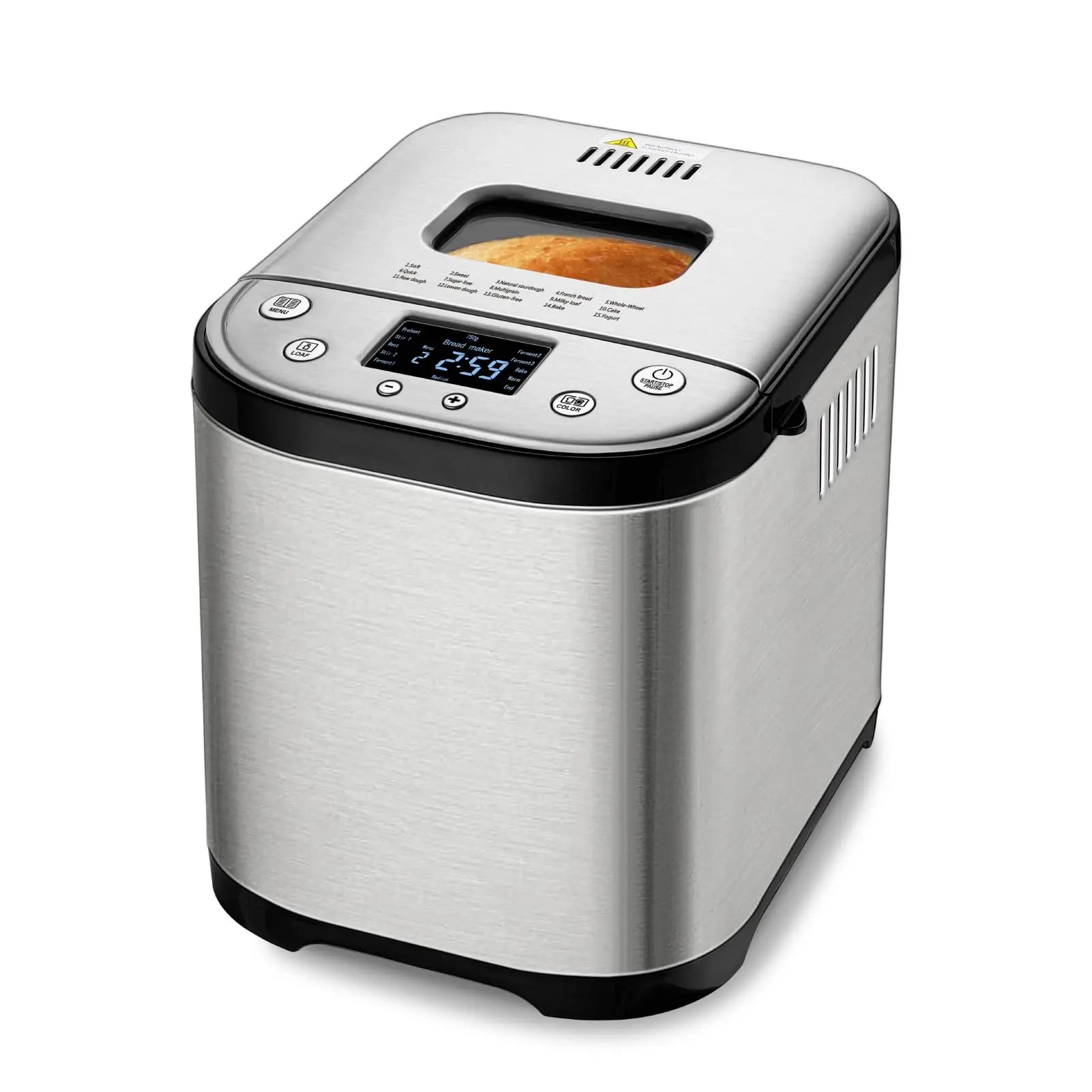 15 in 1 Stainless Steel Automatic Bread Maker