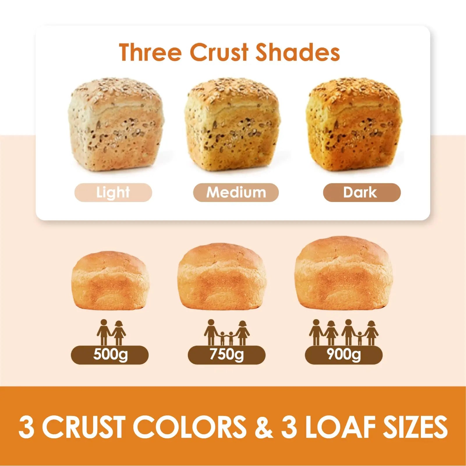 15 in 1 Stainless Steel Automatic Bread Maker